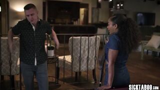 Ebony want the rumors to become reality so white guy mouth fucked hot MILF
