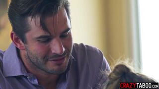 Perverted big ass MILF wife Vanessa Vega cheated on blindfolded husband