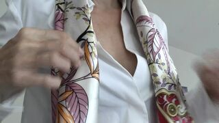 Satin Scarves Fashion Show