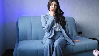The Secretary, Coming Home From Work, Shows Her Body and Masturbates
