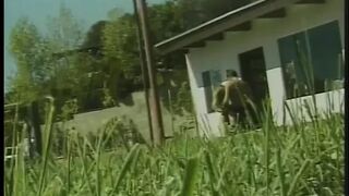 Horny dude fucks in all positions a beautiful bitch on the tennis court