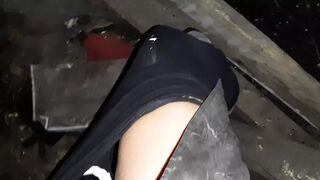I'm a nymphomaniac, but I don't want anyone to know about it, so I masturbate in abandoned places