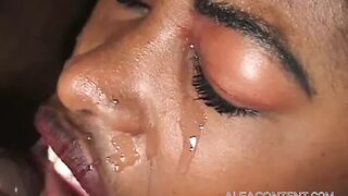 Black bitch demolished by BBC