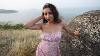Beautiful Sunrise with a Huge Cock in My Mouth and Sweet Cum