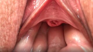 Husband made a huge stretched cunt out of my cute pink pussy after helping me trim the bushes. Fist. Fuck. Orgasm
