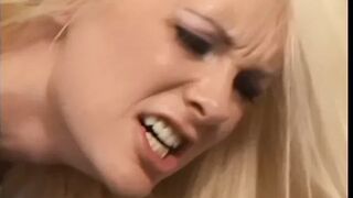 Cute blond whore has her ass pounded